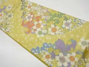 桜尽くし模様織出し袋帯